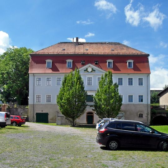 Sachgesamtheit Rittergut Hohenfichte mit folgenden Einzeldenkmalen: westliches Herrenhaus , südliche Scheune, nördliches , östliches Seitengebäude und Fasanerie westlich des Herrenhauses (siehe auch Einzeldenkmalliste - Obj. 09301