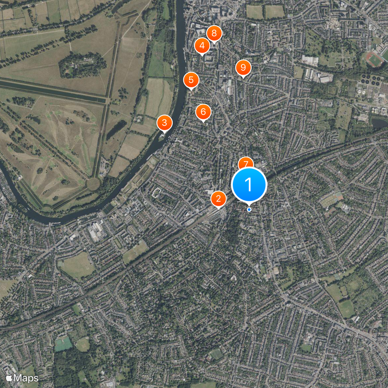 Surbiton Map