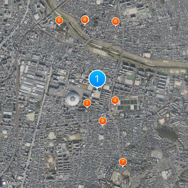 Shigakukan Senior High School Map