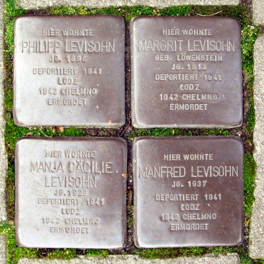 Stolperstein dedicated to Manfred Levisohn