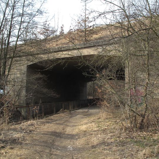 Bridge of Novopetrovická street over the Botič