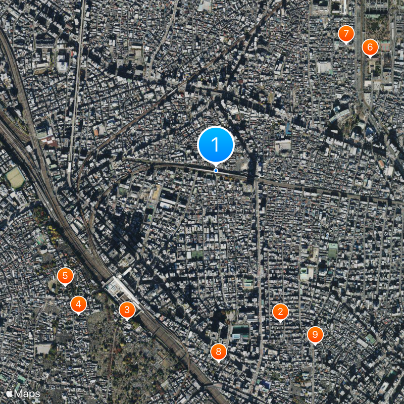Mikawashima Station Map