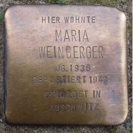 Stolperstein en memoria de Maria Weinberger