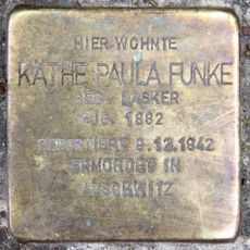 Stolperstein dedicated to Käthe Paula Funke