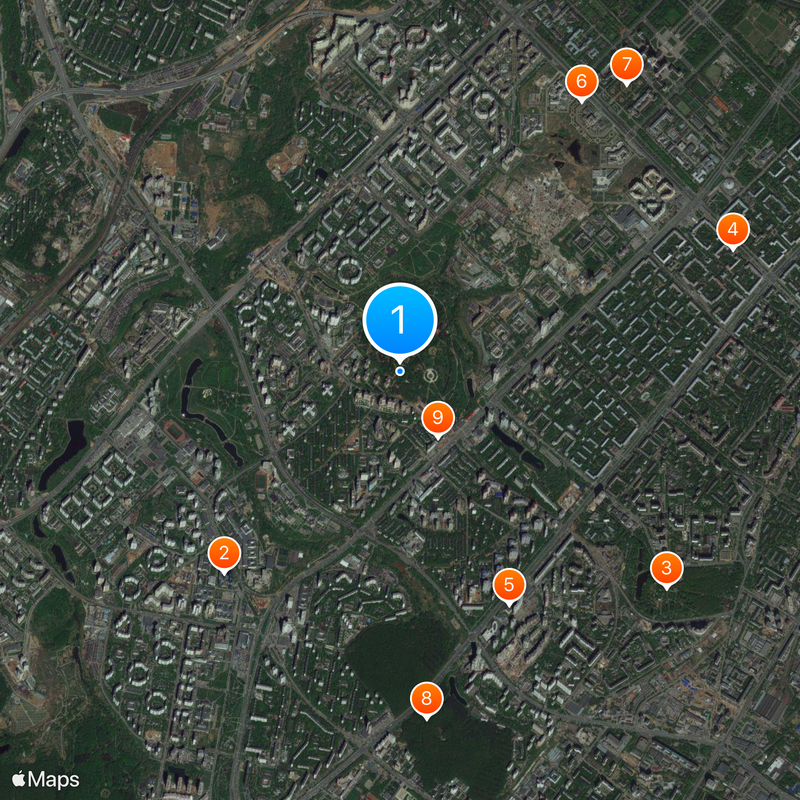 Vernadskogo Avenue Map