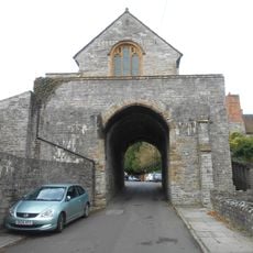 The Hanging Chapel and a medieval gateway at The Hill