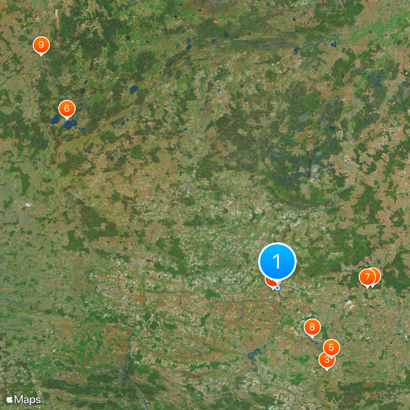 Obwód wołyński Mapa