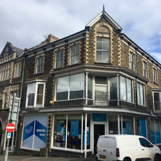 Manchester House, including Mayberry Pharmacy and the Good Job Club
