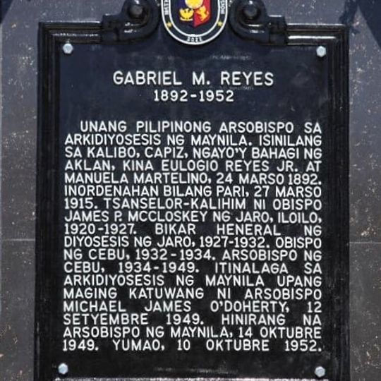 Gabriel M. Reyes historical marker