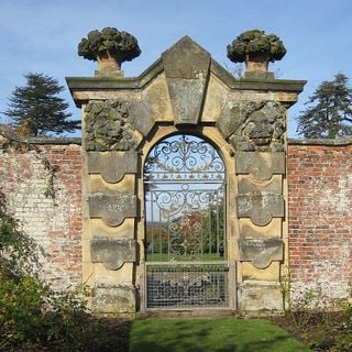 Walled Garden Walls To Walled Garden With Gates Including The Satyr Gate And Corner Piers