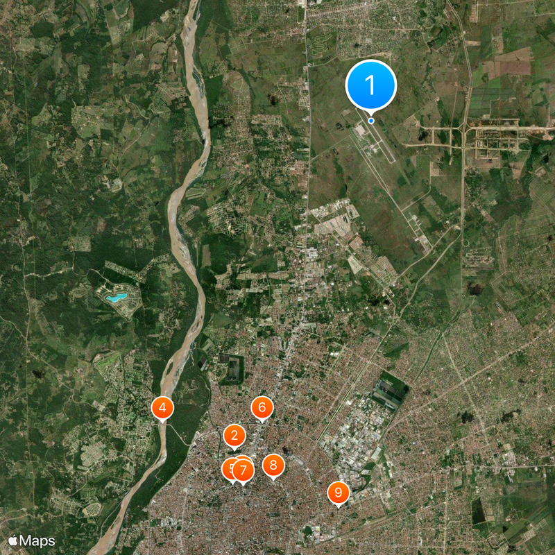 Viru Viru International Airport Map