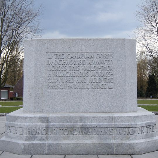Passchendaele Kanadisches Denkmal