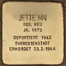 Stolperstein dedicated to Jette Mai