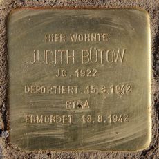 Stolperstein dedicated to Judith Bütow
