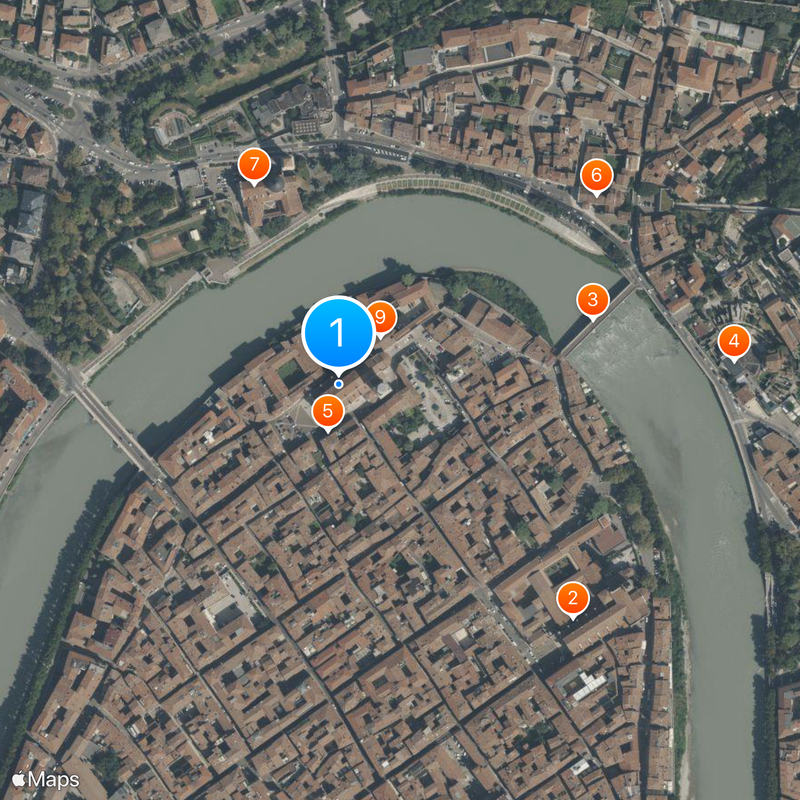 Verona Cathedral Map