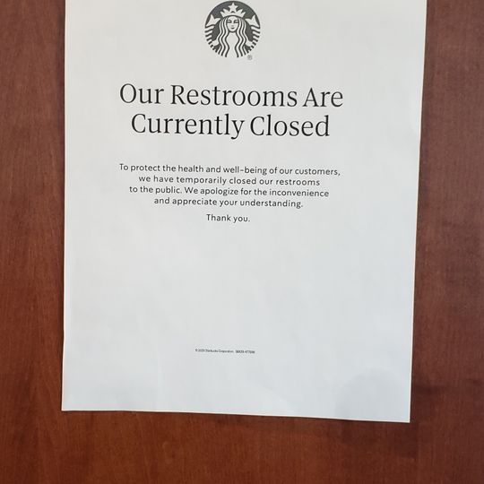 Starbucks COVID-19 Signage