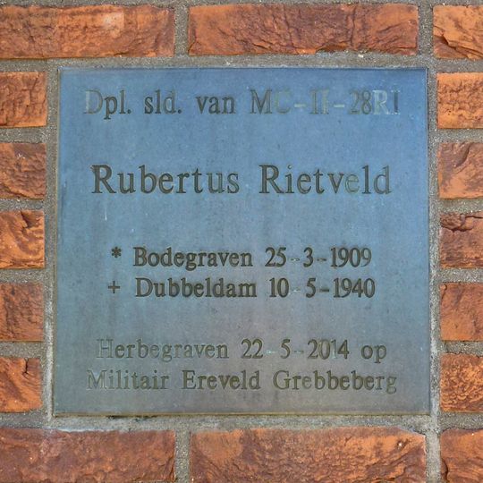 Monument voor Rubertus Rietveld