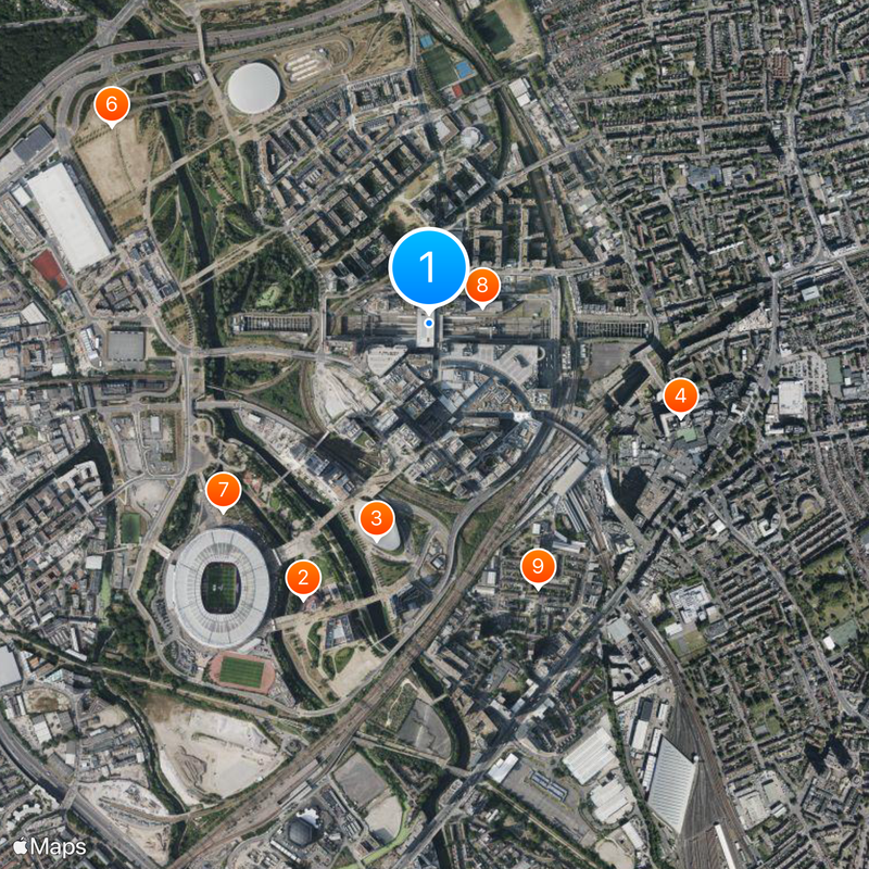 Stratford International railway station Map