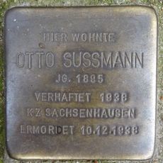 Stolperstein dedicated to Otto Sussmann