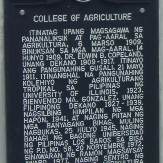 College of Agriculture historical marker