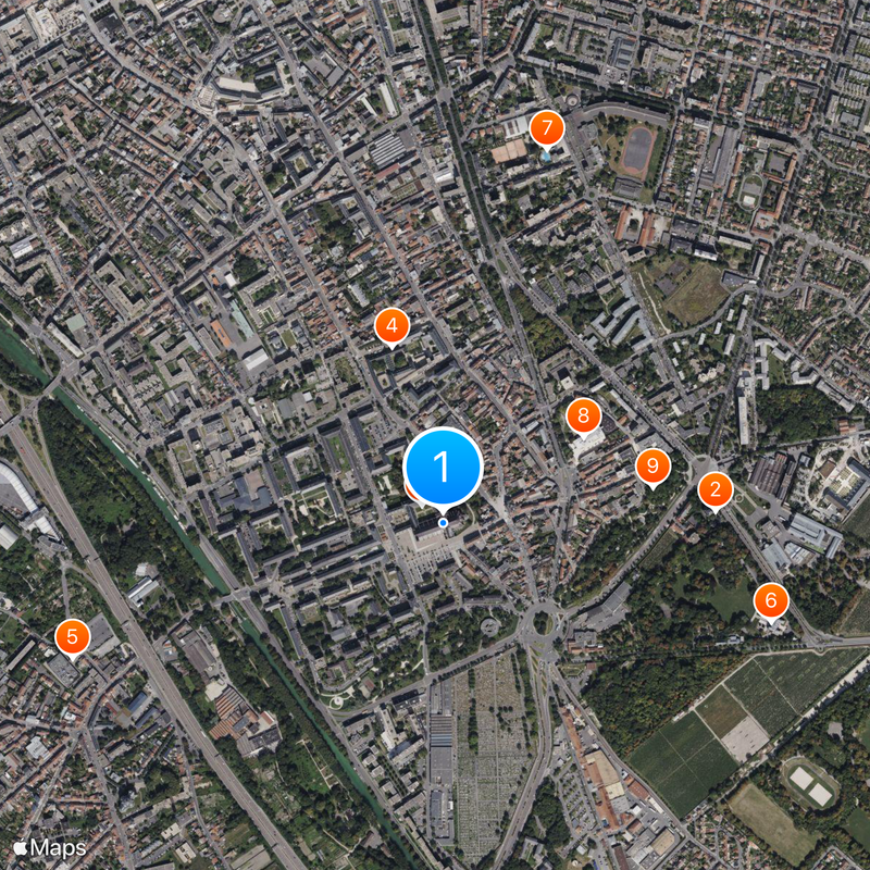 Abbazia di Saint-Remi Mappa