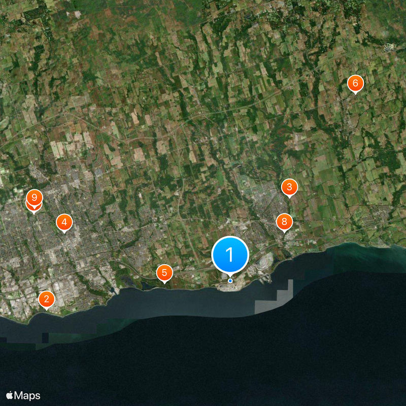 Darlington Nuclear Generating Station Map