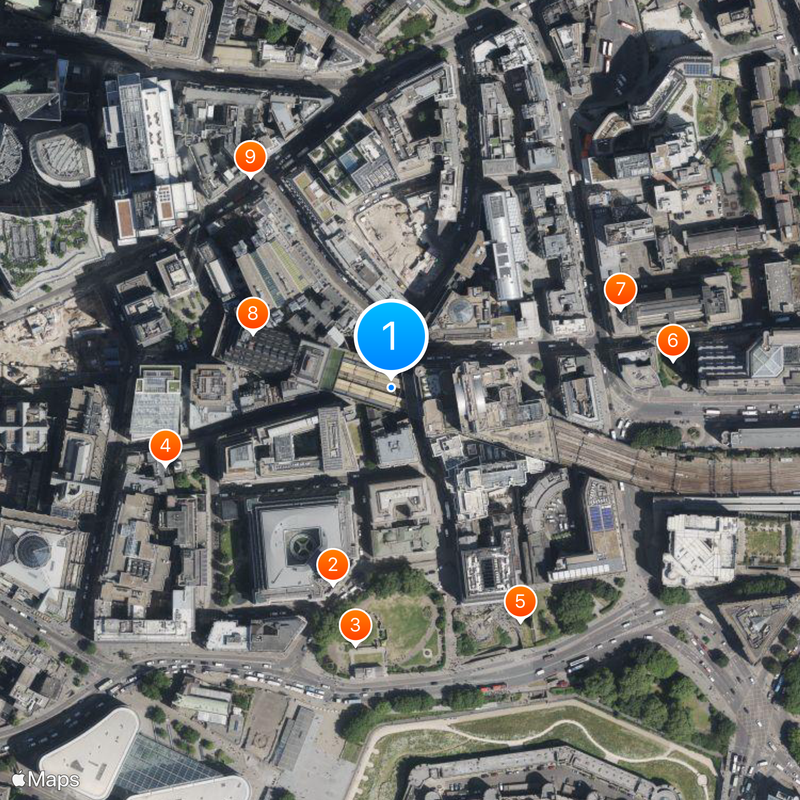 Fenchurch Street railway station Map