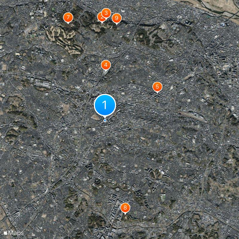 Saginuma Station Map