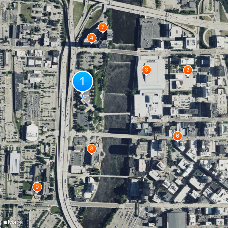 Gerald R. Ford Presidential Museum Mapa