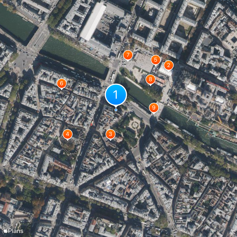 Shakespeare and Company Map