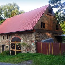 Wendmühle; Waldmühle; Scheune eines ehemaligen Mühlenanwesens Wallrodaer Straße (gegenüber dem ehemaligen Gasthof)