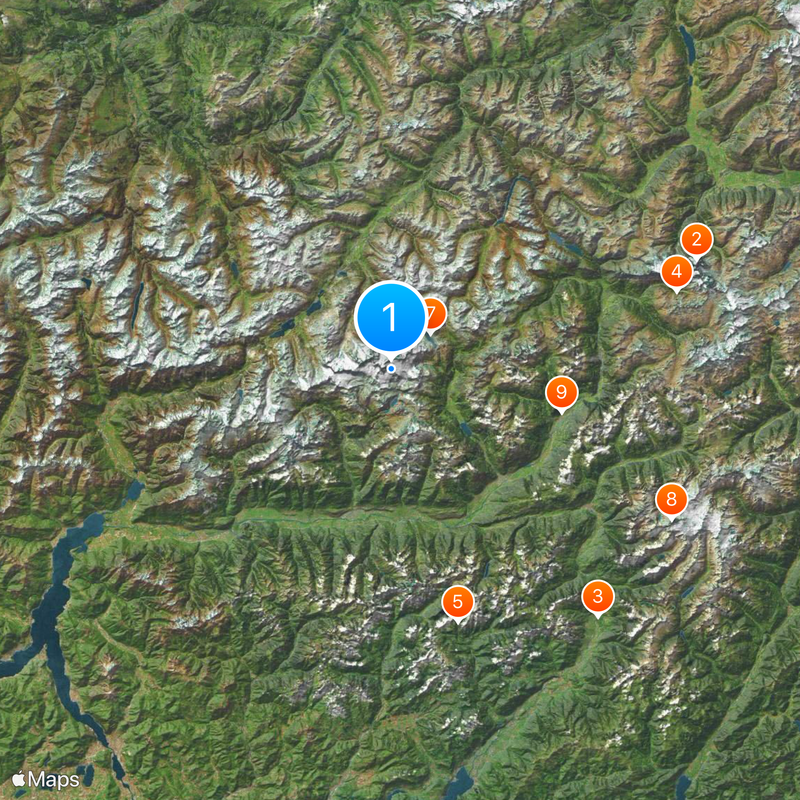 Prowincja Sondrio Mapa