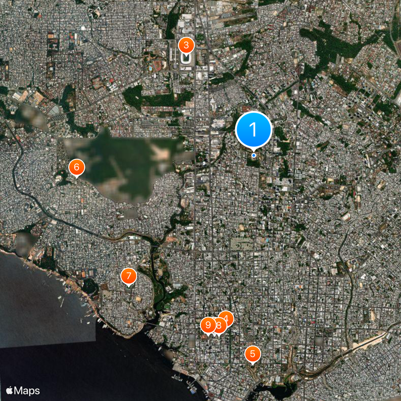 Geography of Manaus Map
