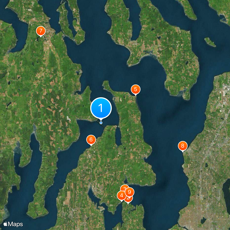 Hood Canal Bridge Mappa