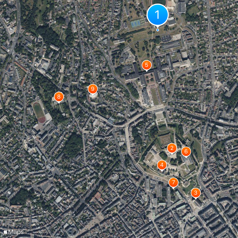 University of Caen Normandy Map