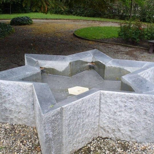 Kašna v parku Terezínských dětí v Terezíně