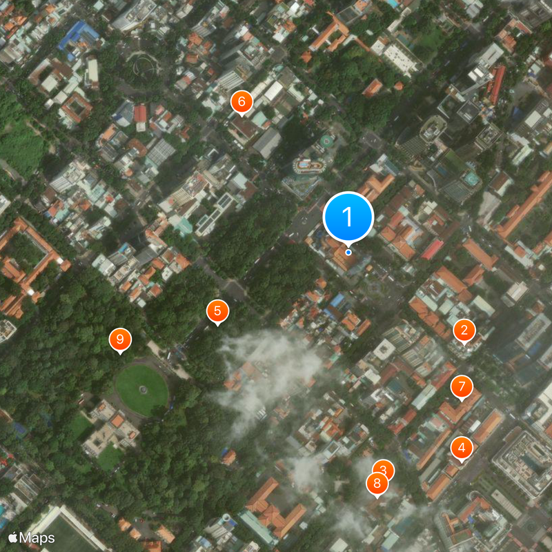 Saigon Notre-Dame Basilica Map