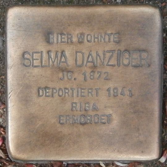 Stolperstein en memoria de Selma Danziger