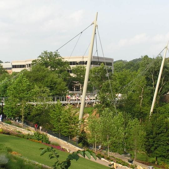 Liberty Bridge at Falls Park on the Reedy
