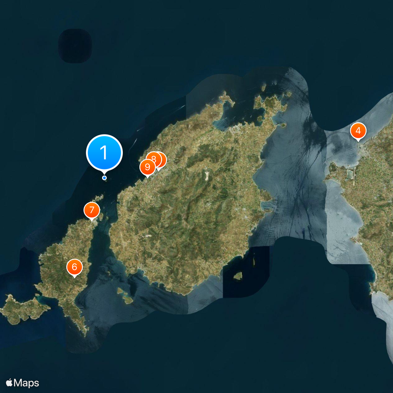 MS Express Samina Map