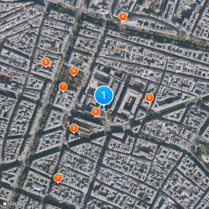 Museu de Artes e Ofícios Mapa