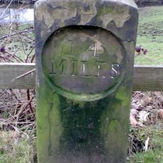 Huddersfield Narrow Canal Milestone At Sd 987 043