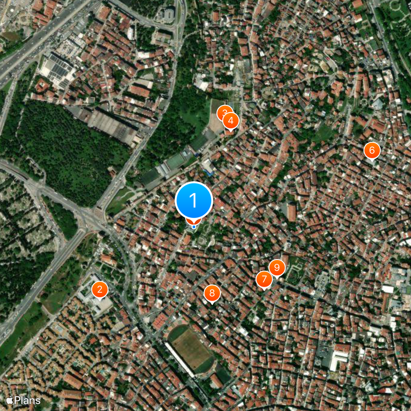 Chiesa di San Salvatore in Chora Mappa