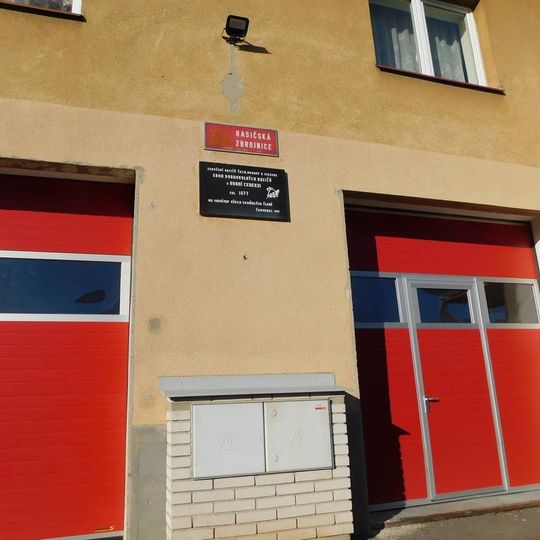 Pamětní deska hasičům v Horní Cerekvi