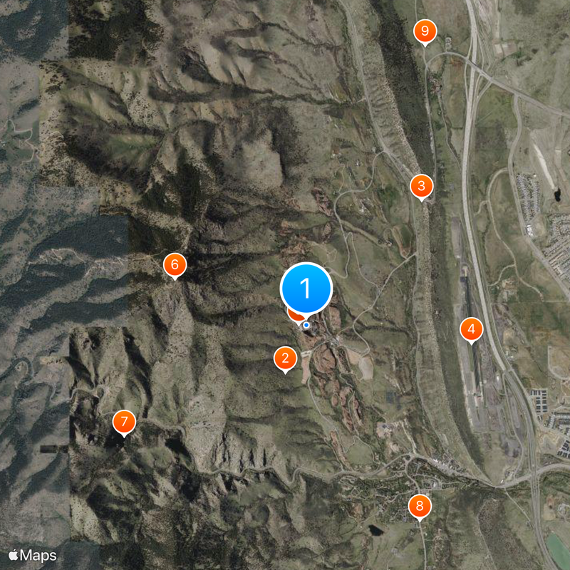 Red Rocks Amphitheatre Map
