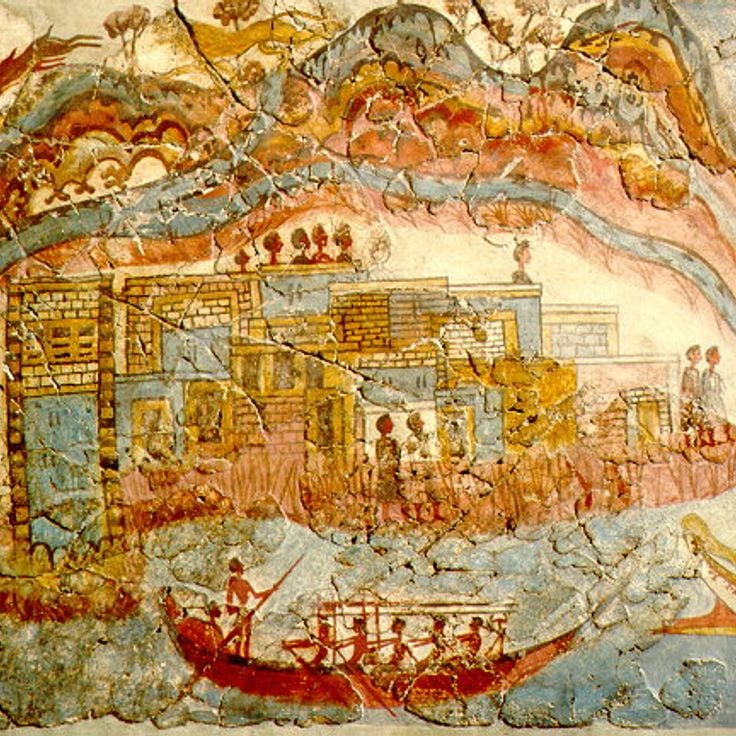 Excavaciones de Akrotiri, Santorini