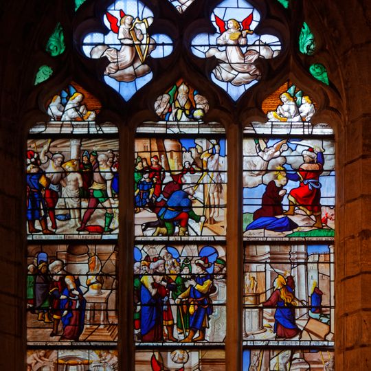 Life and martyrdom of St Barbara, Our Lady collegiate church in Semur-en-Auxois