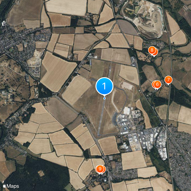 London Oxford Airport Map