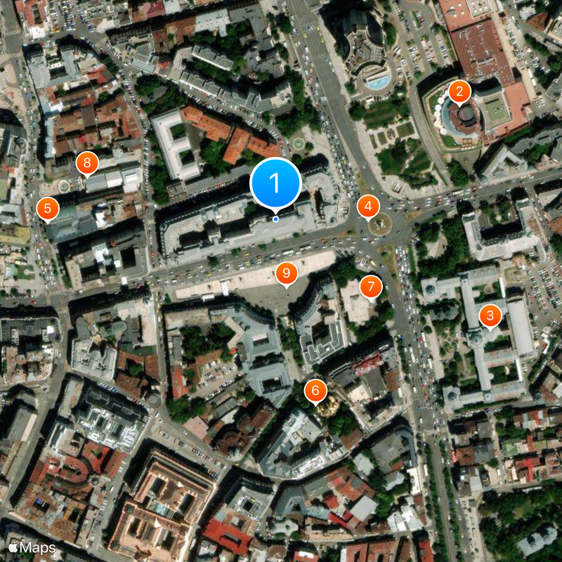 University of Bucharest Map