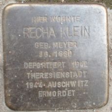 Stolperstein dedicated to Recha Klein